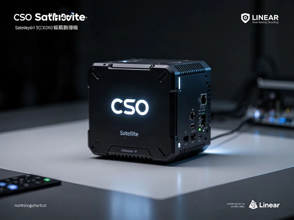 Satellite CSO en orbite, capteur optique pointé vers la Terre